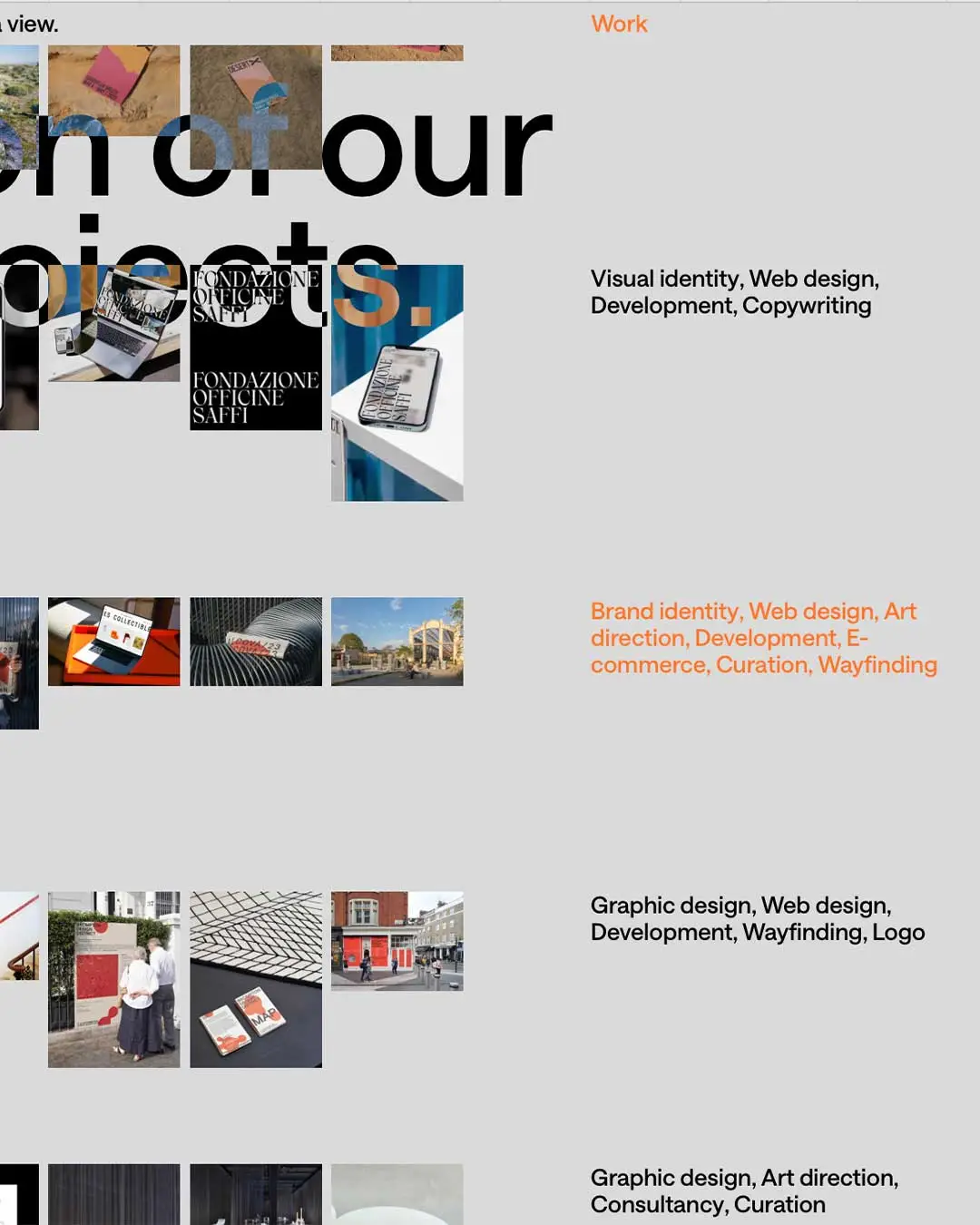 Studio Vedèt Website 2023 Work Page | Carlotta Bacchini